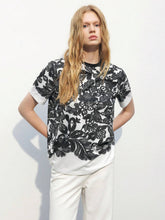 Women Summer Casual Floral Print T-Shirt